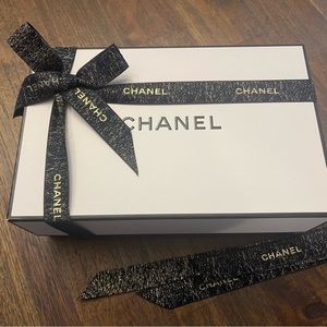 Chanel empty box with ribbons